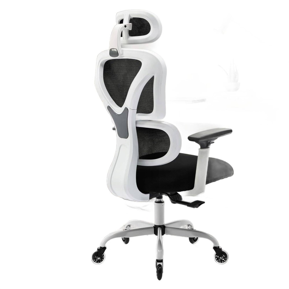 Brugt Ergonomisk Kontorstol Kerdom Swivel White KD-9070-F