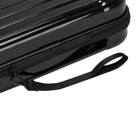 Malette de coiffure Barbier noire — gros plan poignée