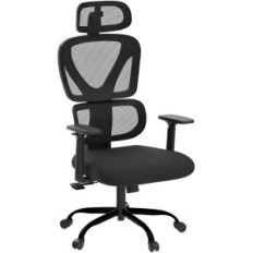 Exhibition chair Ergonomic Rotary Office Kerdom KD-9070-F black