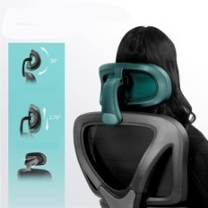 Cadeira de exposição Ergonômico Escritório Rotary Kerdom KD-9070-F Preto