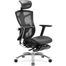 POWYSTAWOWY Krzesło SIHOO V1-M109 ergonomiczne 4D PU zagłówek czarne