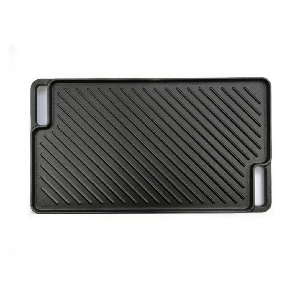 Grilled cast iron torso 30x46x2 cm bilateral grill planch