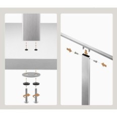 Brukt Frittstående håndklehenger Kes BTH231-2 STEEL18 / 8 Børstet