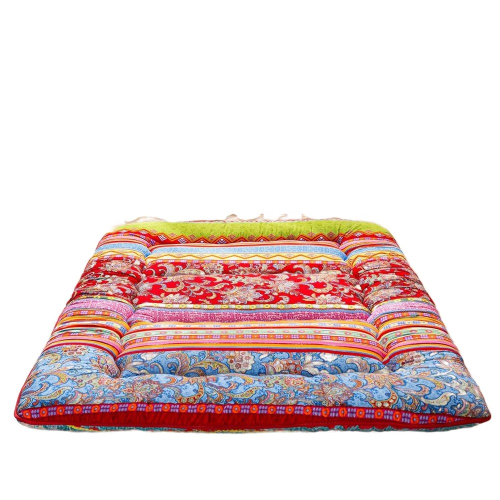 Retro futon matrac YOSHOOT Bohemian C összecsukható egyszemélyes ágy 90x190cm