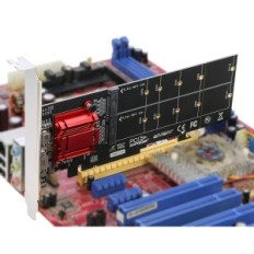 Kortelės adapteris Riitop Dual M.2 NVME SSD į PCIE 3.1 X8 / X16 M raktų palaikymas