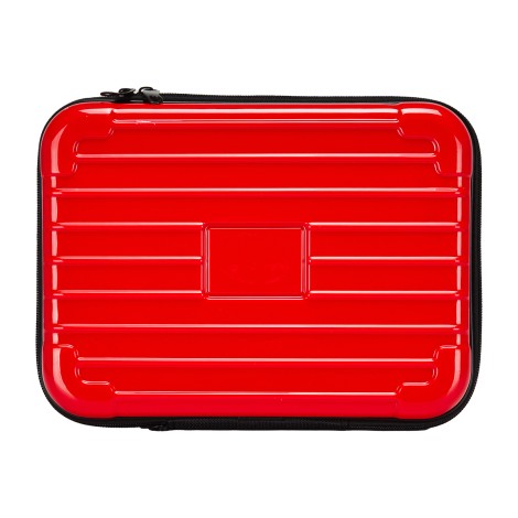 Maletín de peluquería para barberos rojo — vista frontal