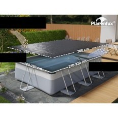 Fedje a téglalap alakú úszómedence 360x260 cm UV PE 200g akár 300x200 cm évente