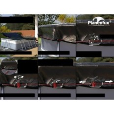 Rectangular pool cover 360x260 cm UV PE 200g to 300x200 cm. All-year-round