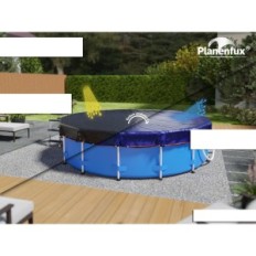 Used Basic Cover Round PP03-BL 520cm PE UV to Pools 420-460cm