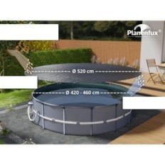 Couvercle de base utilisé rond PP03-BL 520cm PE UV aux piscines 420-460cm