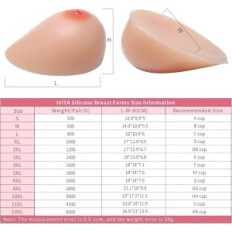 Damaged silicone breast IVITA beige dentures Breast bowl E