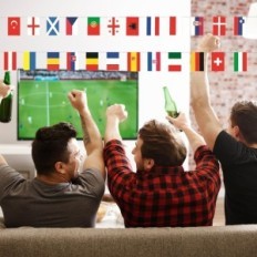 Garland s zastavom od 24 zemlje 8m 14x21cm na Lyd-QTL011901-ZF događajima