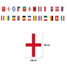 Garland su 24 šalių vėliava 8m 14x21cm Tuo Lyd-Qtl011901-ZF renginiuose