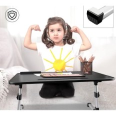 AirOpen AC077 Přenosný laptop Tabulka Skládací 60 × 34 cm Černý přenosný stolní stolek s nastavitelným