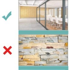 Magnetic Lyzzxi 40x80 CM Self-adhesive table for home office