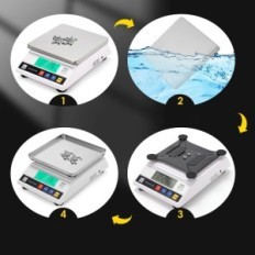 Electronic scale CGoldenwall 10kg / 0,1g Accurate digital cooking gelding weight