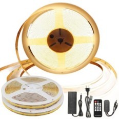 Naudota COB 20 m 2700 k juosta su nuotoliniu valdymu, 384 LED / m imblable į interjero