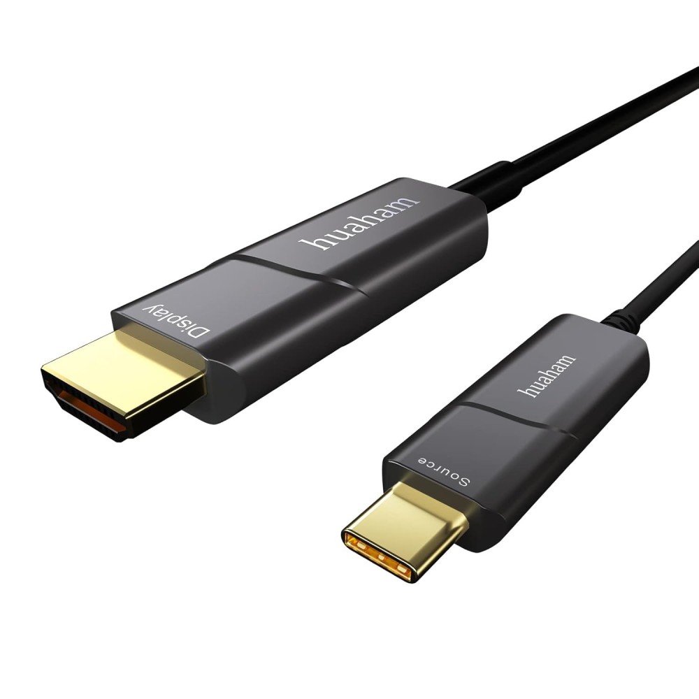 Fiber optic USB C-HDMI HUAHAM CABLE 7.5 M 4K 60HZ for MacBook iPad Surface