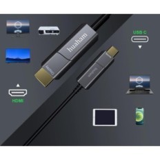 Optické optické USB C-HDMI Huahamový kábel 7,5 m 4K 60Hz pre MacBook iPad Povrch