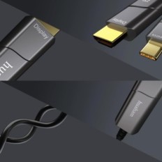 Kuituoptinen USB C-HDMI Huaham Kaapeli 7,5 m 4k 60hz MacBook iPad pinnalle