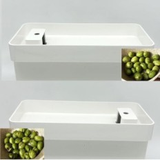 Gebruikte elektrische pelamatische olijfrasp gemaakt 3 witte maten