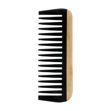 Comb Loft NN-09 14,5×5,5 cm bambusz fodrászfésű — elölnézet