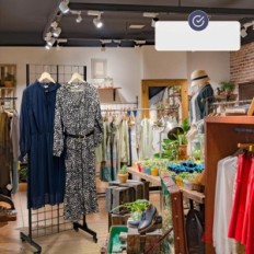 Brukt svart odoksi stål stativ med hjul for utstillinger og butikker