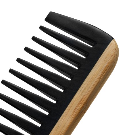 Pente ACTIVESHOP Loft NN-09 em Bambu 14,5×5,5 cm — close-up da lâmina
