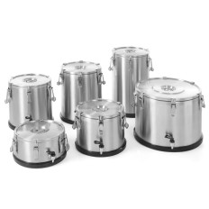 Thermische containerstaalthermos voor het transport van 35L-voedsel - Hendi 710302