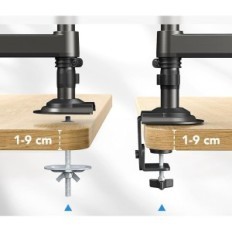 Udstilling Huanuo HNSS8 Holder til 2 skærme 13-32 inches vesa
