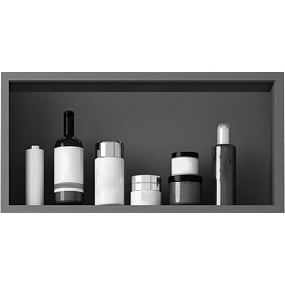 Beschadigde douche-baai JULYMODA 30 × 60 × 10 cm Zwart