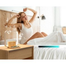 LED AJ310 natlampe med 10W 10 oplader. Soveværelse Light Vækkeur