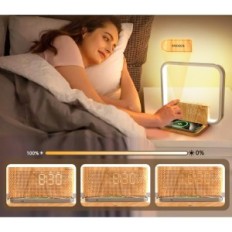 LED AJ310 Noční lampa s 10W 10 nabíječkou. Ložnice lehké budík