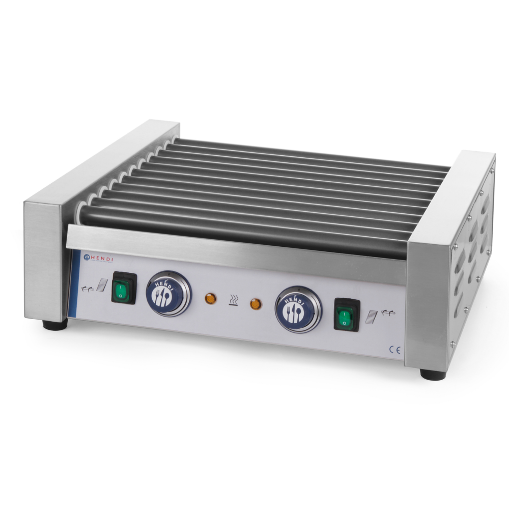 Roller-BBQ-Walze für Würste 11 Rollen 1180W - Hendi 268704