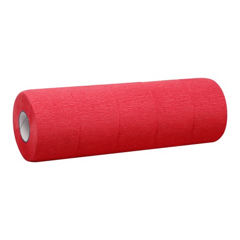 Colletto in carta per parrucchieri 5 pezzi rosso