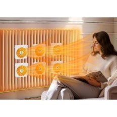 Set di 6 fan ecocalm KP-CRV2408 per un riscaldatore di termostato
