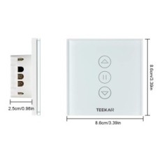 "Smart Switch" "Teecear WiFi" voleliui suderinamas su "Alex" ir "Google" 4 vnt.