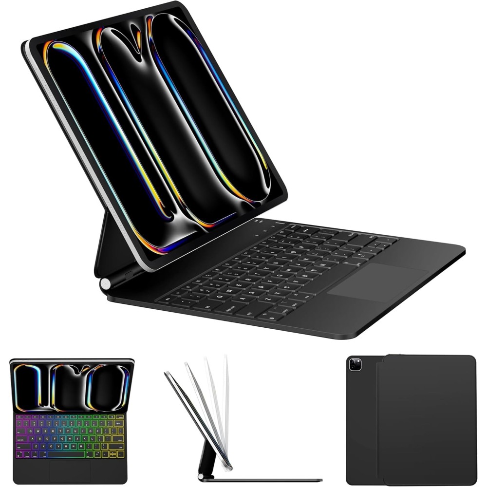 Magnetna tipkovnica X9 za iPad PRO 13 "M4 2024 QWERTZ