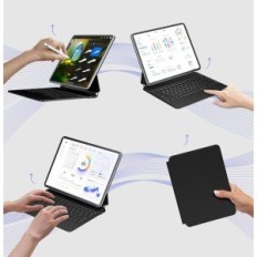 Magnetická klávesnice Nuflaz X9 pro iPad Pro 13 "M4 2024 QWERTZ