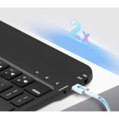 Case tastatur nuflaz x7 ipad 10./11 "qwertz de med en touchpad