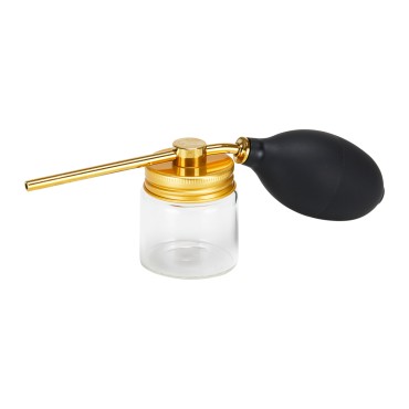 Pulvérisateur de talc pour barbier finition or