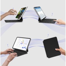 Case näppäimistö NUFLAZ X7 iPad 10./11 "Qwertz de kosketuslevyllä