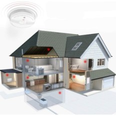 Set di 5 sensori di fumo Heiman HM-633PHW Rilevatori di fumo wireless