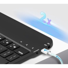 NUFRZA X7-toetsenbord voor iPad AIR 11 inch (M2 2024 / M3 2025), AIR 5/4