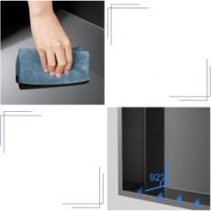 Douche Dishwood Kinkibos 1224bk 60x30x10x10 cm Acier inoxydable