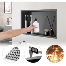 Douche Dishwood Kinkibos 1224bk 60x30x10x10 cm Acier inoxydable