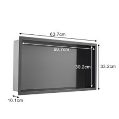 Bruser opvaskemaskine kinkibos 1224bk 60x30x10 cm rustfrit stål