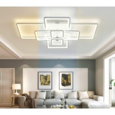 Mostra moderna soffitto a LED 120W regolabile 8 quadrati pilota