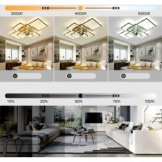 Mostra moderna soffitto a LED 120W regolabile 8 quadrati pilota