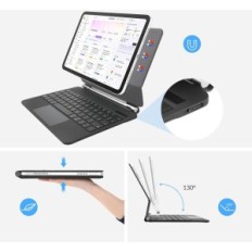 Caso con la tastiera RII 128BS a iPad 10. Gen 10.9 "2022 Qwertz